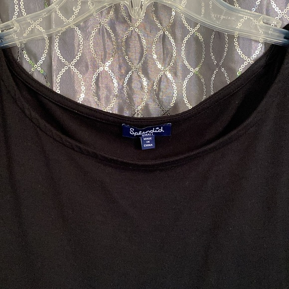 Splendid Black Braided Shoulder Sleeveless Dress with Stretch Size S - Picture 7 of 12